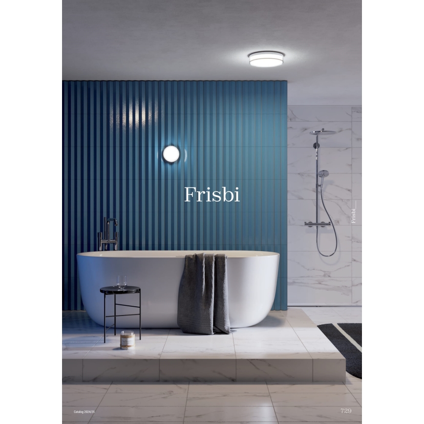 Redo 01-3736 - LED loftlampe til badeværelse FRISBI LED/18W/230V diameter 28 cm CRI 90 3000/4000K IP44 sort