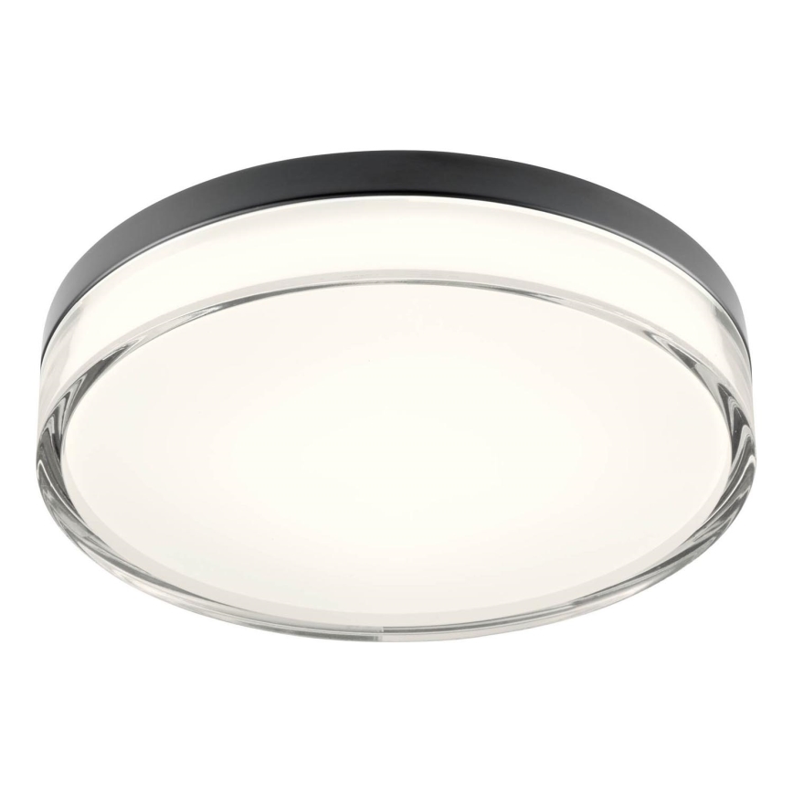 Redo 01-3736 - LED loftlampe til badeværelse FRISBI LED/18W/230V diameter 28 cm CRI 90 3000/4000K IP44 sort