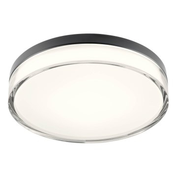 Redo 01-3736 - LED loftlampe til badeværelse FRISBI LED/18W/230V Ø 28 cm CRI 90 3000/4000K IP44 sort