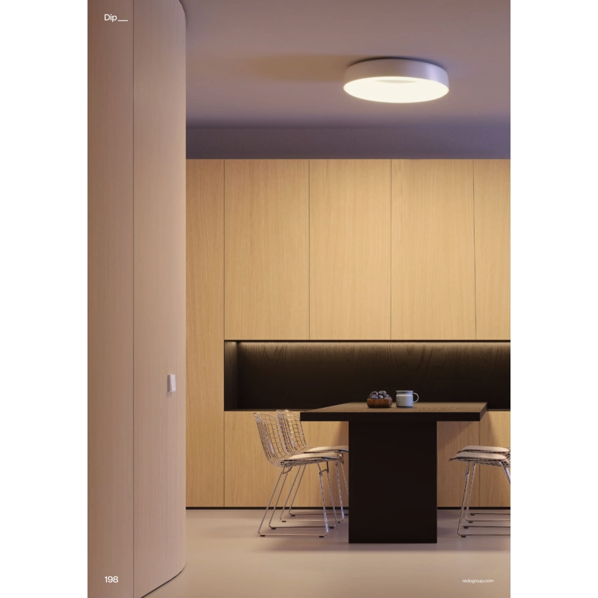 Redo 01-3940 - LED-loftlampe DIP-LED/30W/230V 2700/3000/4000/5000/6500K CRI 90 Ø 48,6 cm hvid