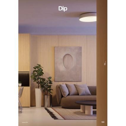 Redo 01-3941 - LED-loftlampe DIP LED/40W/230V 2700/3000/4000/5000/6500K CRI 90 Ø 62,4 cm hvid