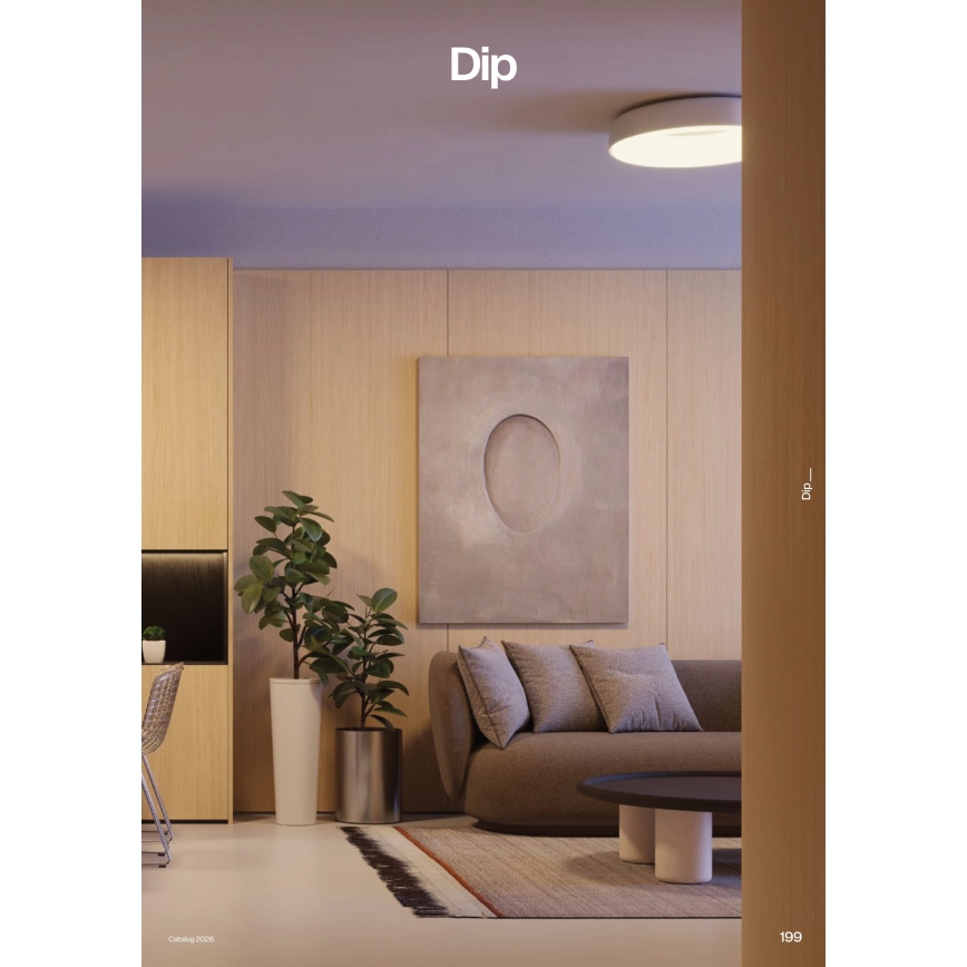 Redo 01-3941 - LED-loftlampe DIP LED/40W/230V 2700/3000/4000/5000/6500K CRI 90 Ø 62,4 cm hvid