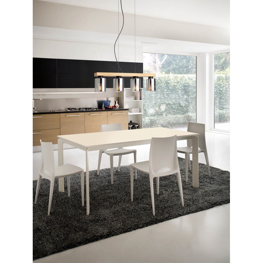 Redo 01-3986 - Pendel ROTIS 4xE27/15W/230V