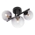 Redo 01-3988 - Loftlampe ASTRA 3xG9/8W/230V sort