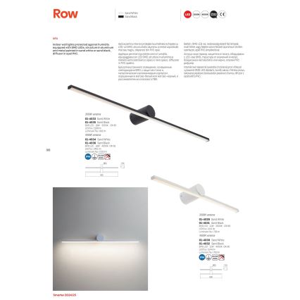 Redo 01-4034 - LED spejllampe til badeværelse ROW LED/18W/230V 90 cm IP44 hvid