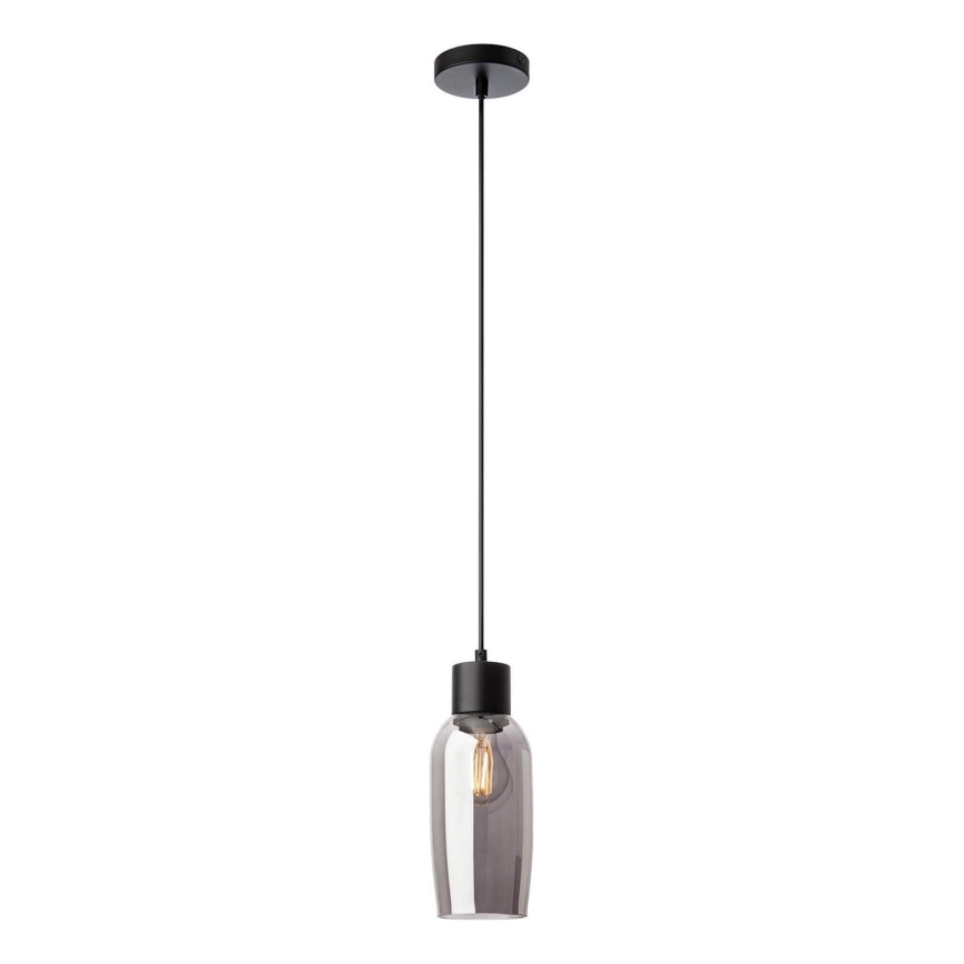 Redo 01-4044 - Pendel ATLANTIS 1xE27/42W/230V diameter 11 cm sort