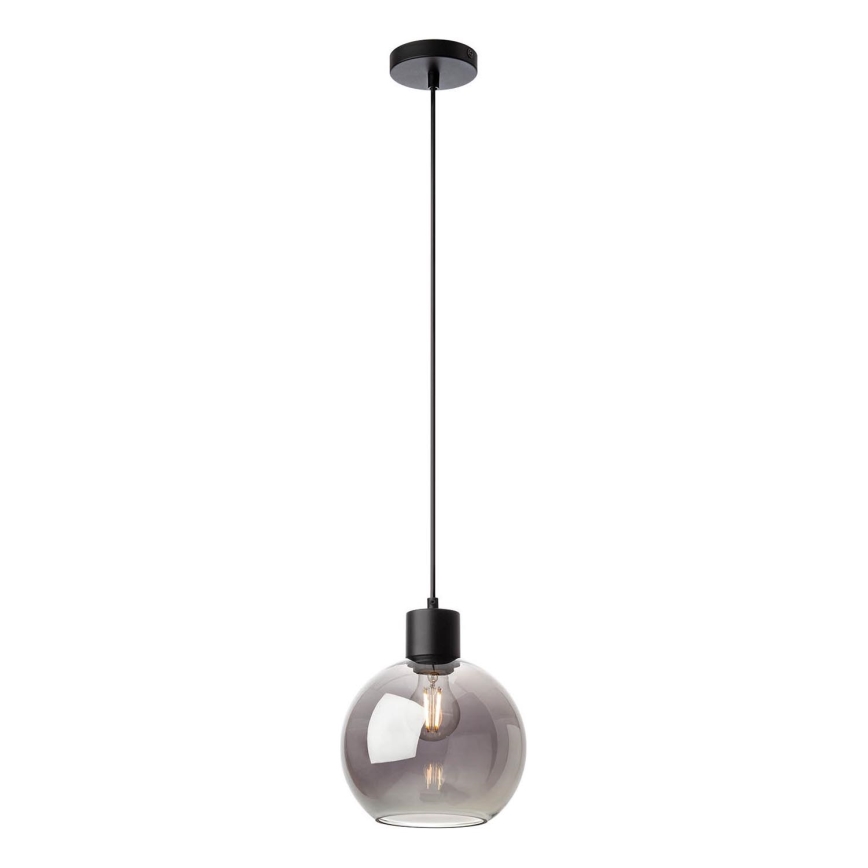 Redo 01-4045 - Pendel ATLANTIS 1xE27/42W/230V diameter 20 cm sort