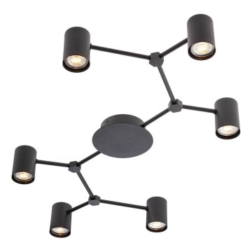 Redo 01-4048 - Spotlampe WEBB 6xGU10/10W/230V sort