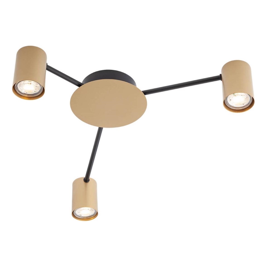 Redo 01-4049 - Spotlampe NOA 3xGU10/10W/230V guldfarvet