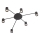 Redo 01-4052 - Spotlampe NOA 6xGU10/10W/230V sort