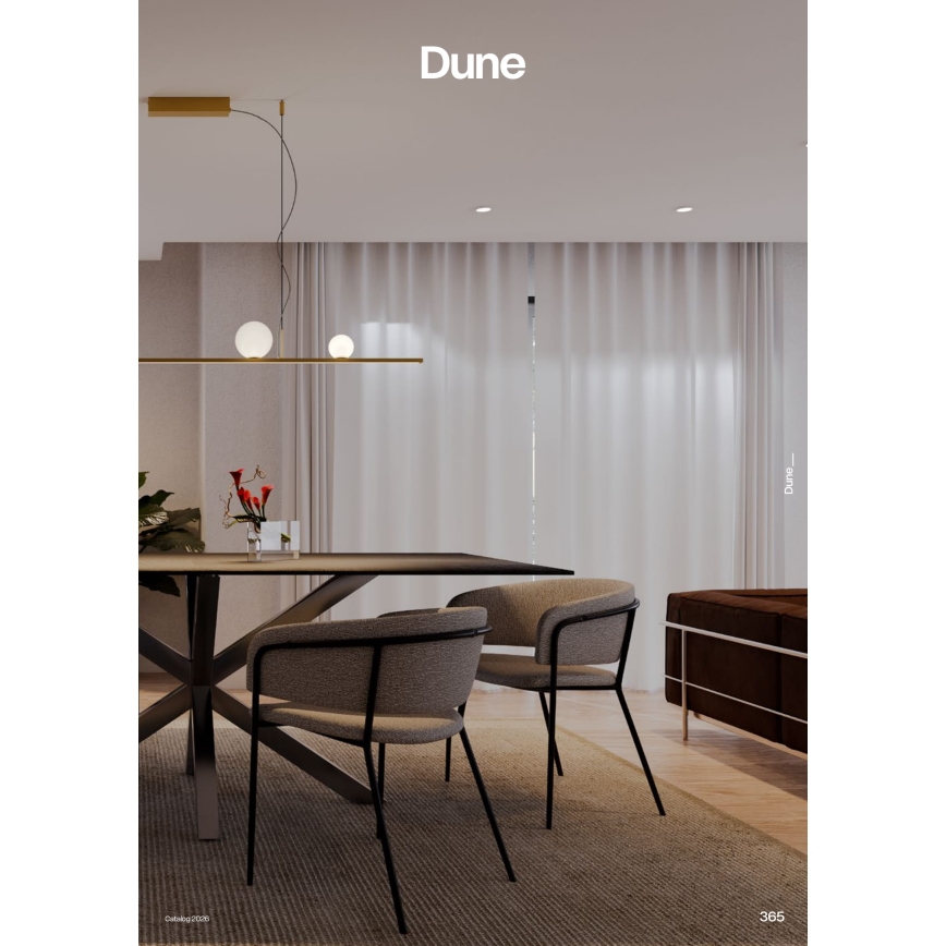 Redo 01-4301 - DUNE LED dæmpbar pendel med stålwire LED/48W/230V 3000K CRI 90 hvid/guld