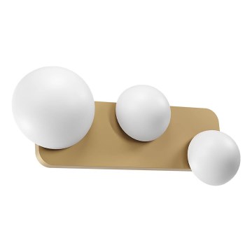 Redo 01-4329 - LED væglampe LUMIEN 3xLED/18W/230V 2700/3000K CRI 90 hvid/guld