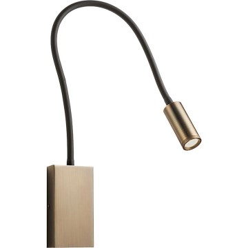 Redo 01-4475 - Fleksibel LED-læselampe WALLIE LED/3W/230V CRI 90 USB bronzefarvet