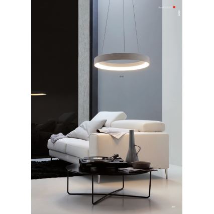 Redo 01-672 - LED pendel LOOP LED/48W/230V diameter 60 cm hvid