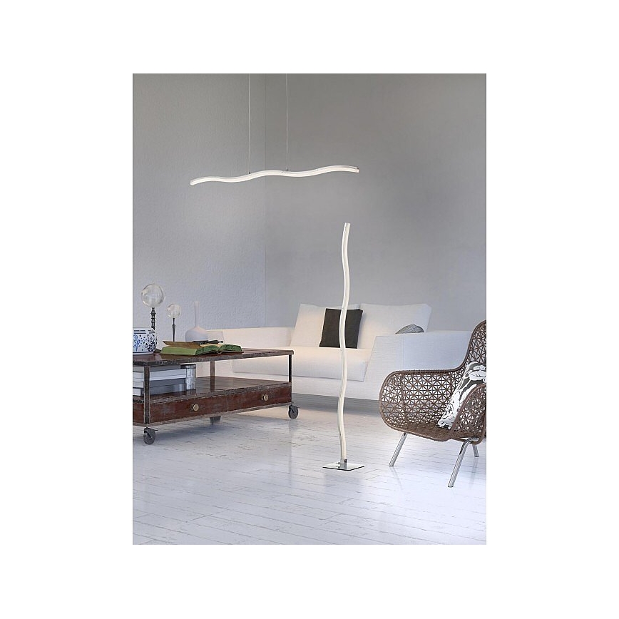 Redo 01-893 - LED-pendel på kabel PULSE LED/23,1W/230V mat krom