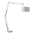 Redo 02-385 - Gulvlampe AZAR 1xE27/42W/230V hvid/krom