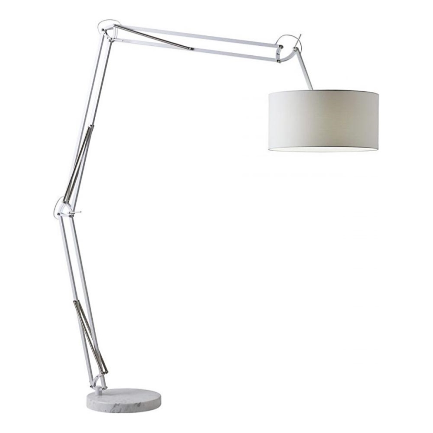 Redo 02-385 - Gulvlampe AZAR 1xE27/42W/230V hvid/krom