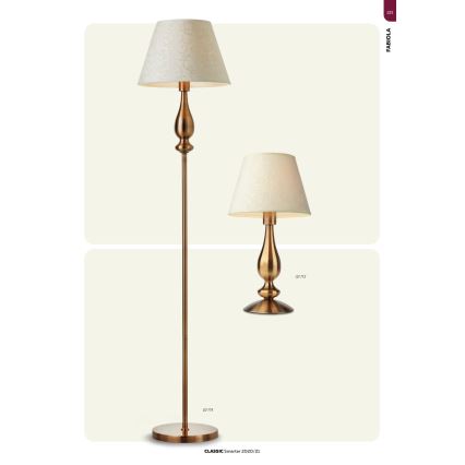 Redo 02-713 - Bordlampe FABIOLA 1xE27/28W/230V