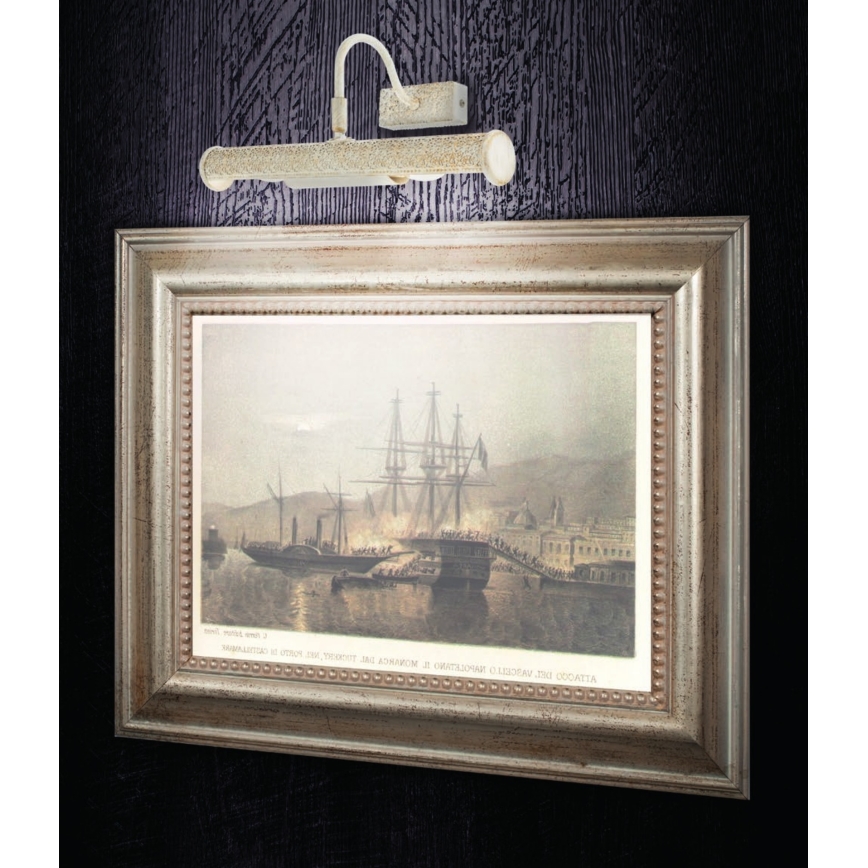 Redo 02-844 - Billedlampe CAIRO 2xE14/28W/230V 36 cm hvid