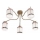Redo 02-888 - Loftlampe DEKOR 5xE27/42W/230V diameter 52,3 cm bronze