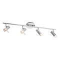 Redo 04-332 - LED-spot SLIM 4xLED/4W/230V blank krom