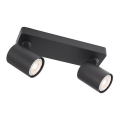 Redo 04-470 - Spotarmatur CAMEO 2xGU10/35W/230V sort