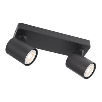 Redo 04-470 - Spotarmatur CAMEO 2xGU10/35W/230V sort