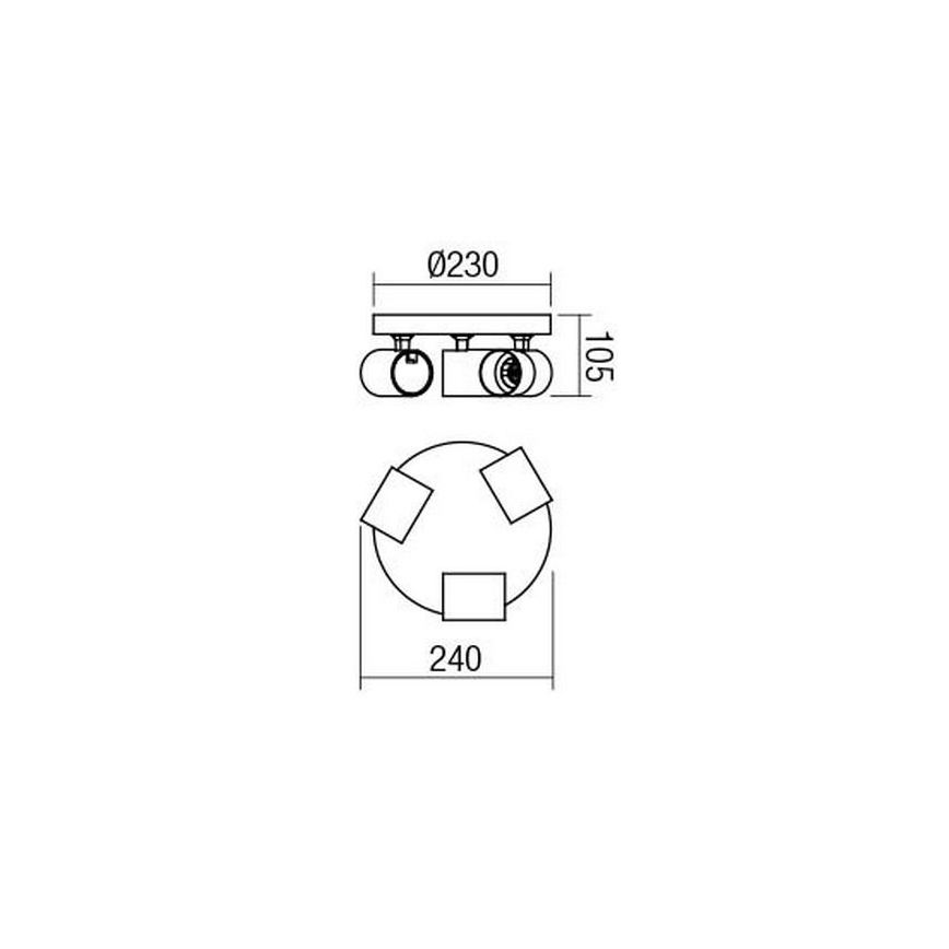 Redo 04-472 - Spotlys CAMEO 3xGU10/35W/230V