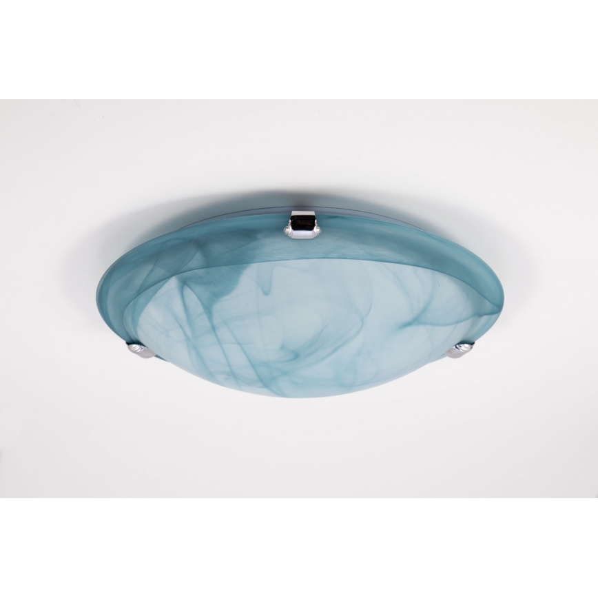 Redo 05-390 - Loftlampe VIRGINIA 1xE27/42W/230V diameter 30 cm blå