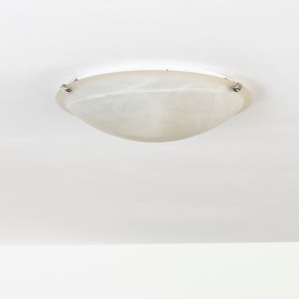 Redo 05-391 - Loftlampe VIRGINIA 2xE27/42W/230V Ø 40 cm cremefarvet