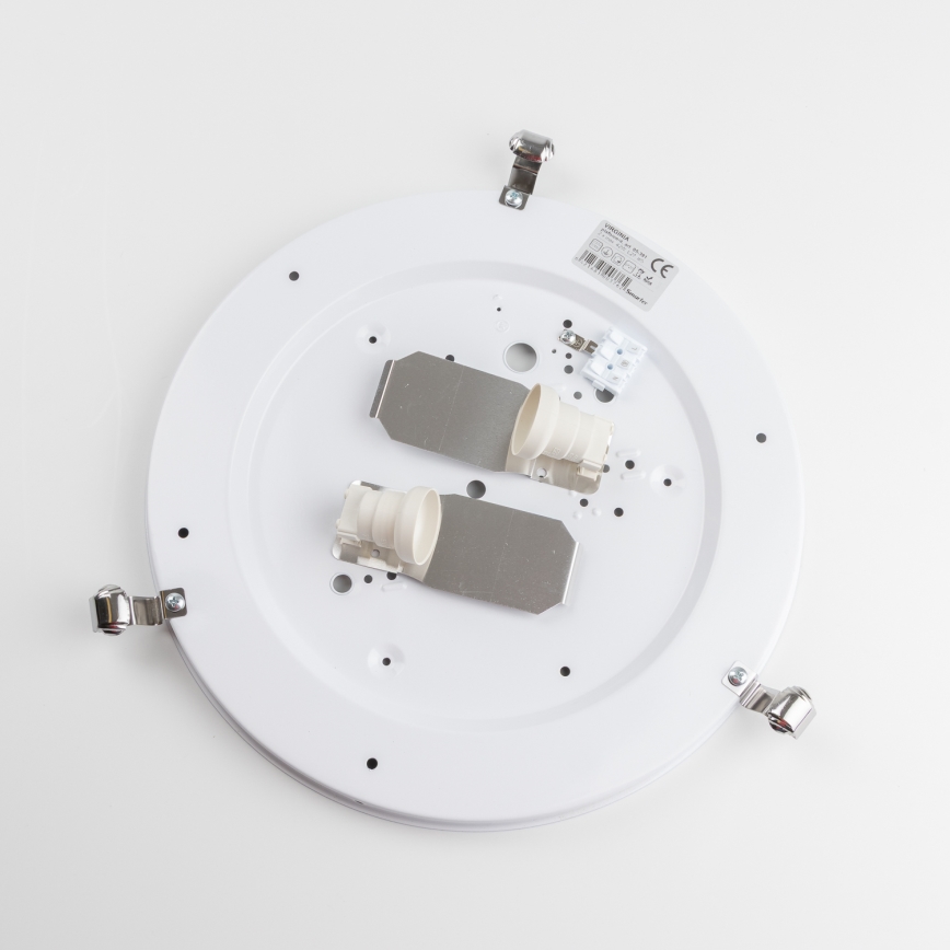 Redo 05-391 - Loftlampe VIRGINIA 2xE27/42W/230V Ø 40 cm cremefarvet