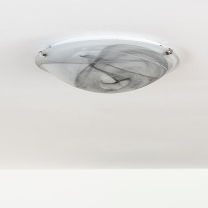 Redo 05-393 - Loftlampe VIRGINIA 2xE27/42W/230V Ø 40 cm grå
