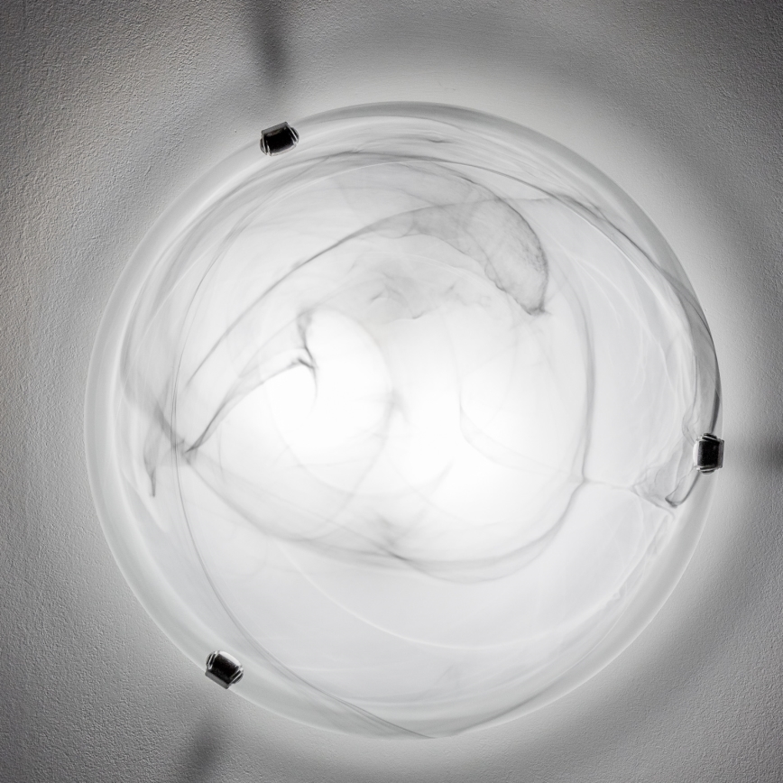 Redo 05-393 - Loftlampe VIRGINIA 2xE27/42W/230V Ø 40 cm grå