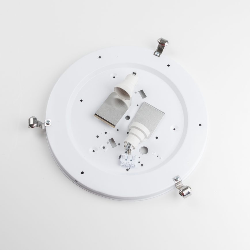 Redo 05-393 - Loftlampe VIRGINIA 2xE27/42W/230V Ø 40 cm grå