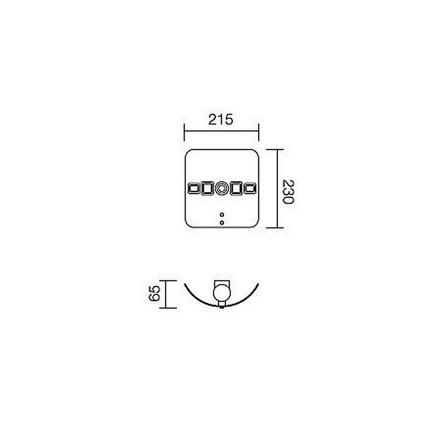 Redo 05-667 - Væglampe MIRUNA 1xE27/42W/230V