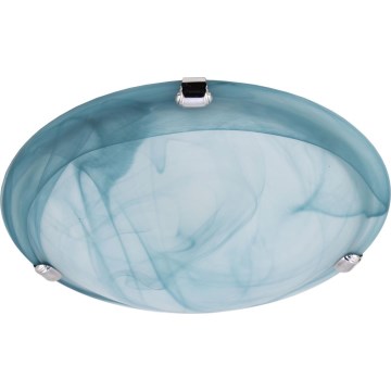 Redo 05-682 - Loftlampe VIRGINIA 1xE27/42W/230V diameter 25 cm blå