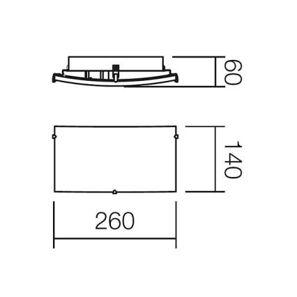 Redo 05-816 - Væglampe NOTES 1xE27/42W/230V hvid