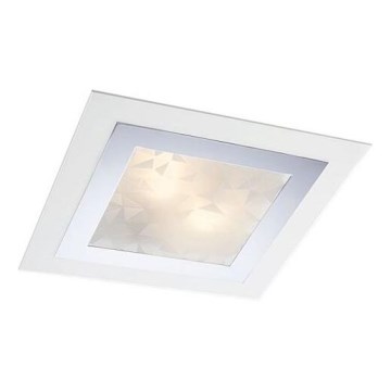 Redo 05-828 - Loftlampe SPECTRE 1xE14/28W/230V 30x30 cm blank krom/hvid