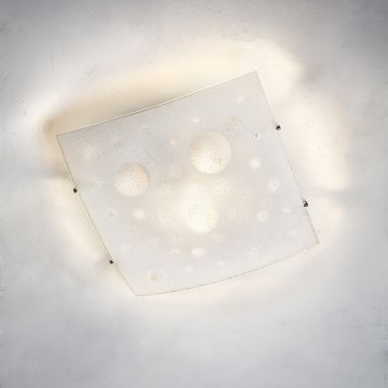 Redo 05-904 - Loftlampe ISIDE 1xE27/42W/230V 30x30 cm klar