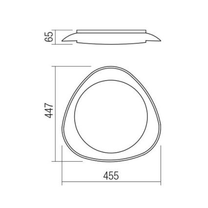Redo 05-922 - LED loftlampe VERENA LED/24W/230V antracit