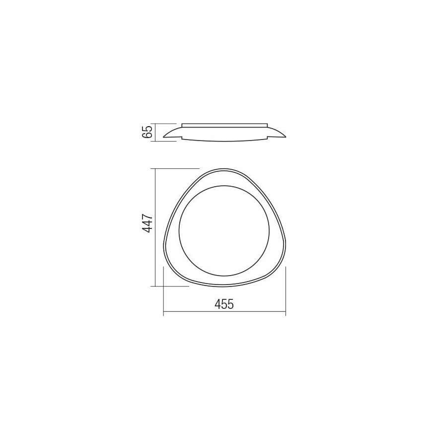 Redo 05-922 - LED loftlampe VERENA LED/24W/230V antracit