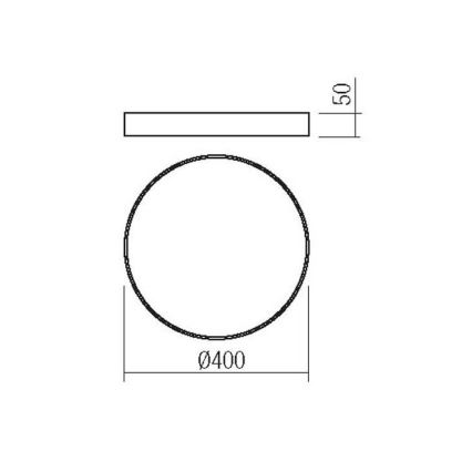 Redo 05-932 - LED loftlampe KNOB LED/36W/230V 3000K-6500K 40 cm guldfarvet