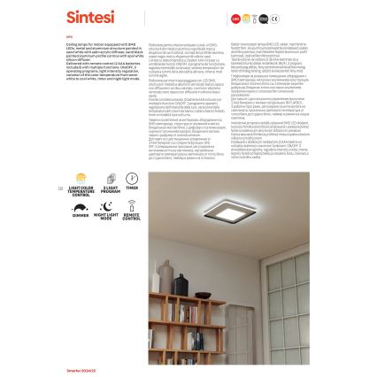 Redo 05-959 - LED loftlampe dæmpbar SINTESI LED/45W/230V diameter 45 cm 3000-6000K + fjernbetjening