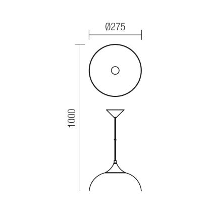 Redo 06-032 - Lysekrone i en snor COLINE 1xE27/42W/230V