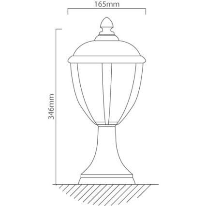 Redo 2604-3K BL - LED udendørslampe UNITE LED/6,5W/230V IP44