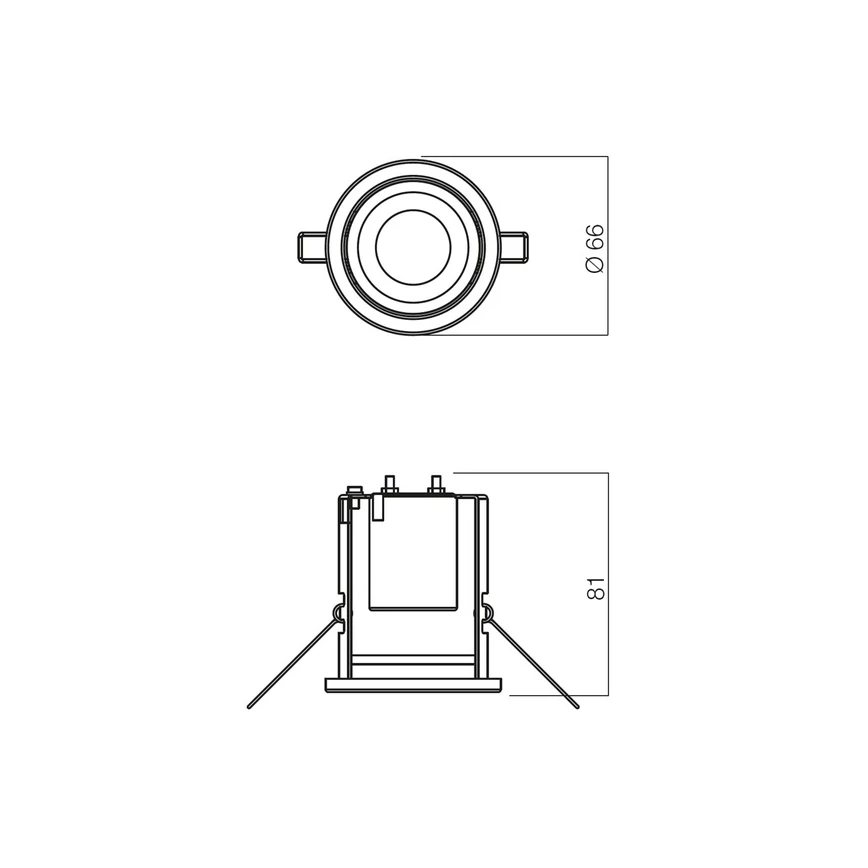Redo 70214 - Loftlampe FR 1xE14/30W/230V blank krom