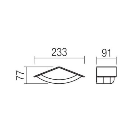 Redo 90001 - Udendørs LED væglampe CHALET 1xLED/8W/230V IP54