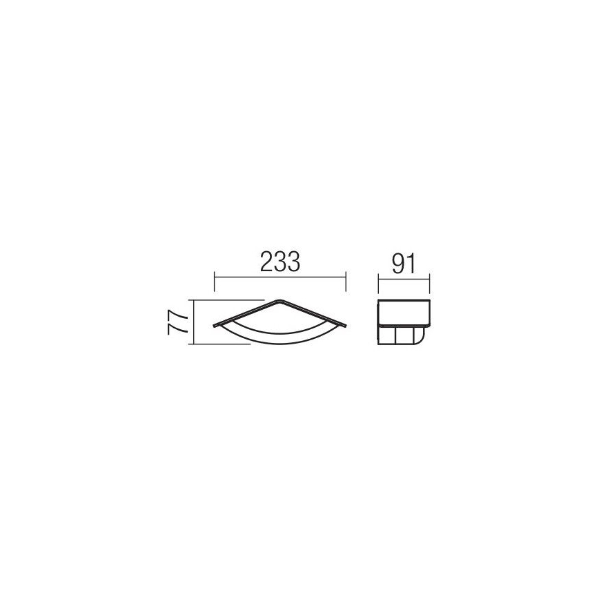 Redo 90001 - Udendørs LED væglampe CHALET 1xLED/8W/230V IP54
