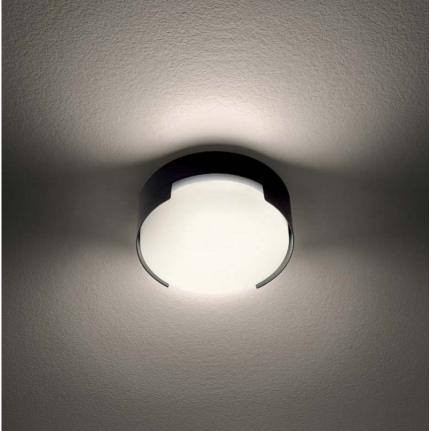 Redo 90004 - Udendørs LED loftlampe SKOR LED/12W/230V diameter 15 cm IP54 brun