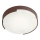Redo 90006 - Udendørs LED loftlampe SKOR LED/16W/230V diameter 25 cm IP54 brun